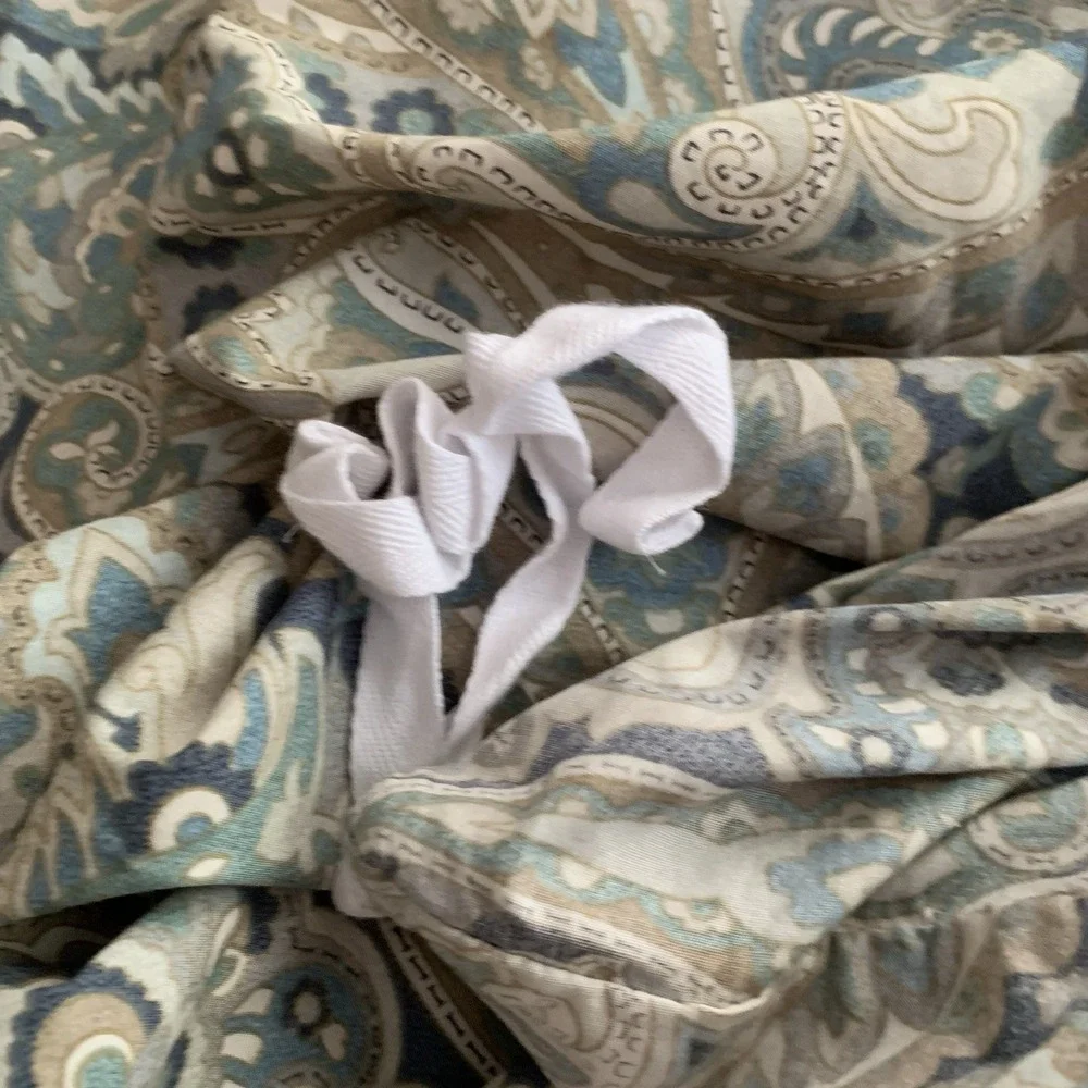 Pottery Barn Mackenna Paisley Duvet Cover 2 Shams Full Queen